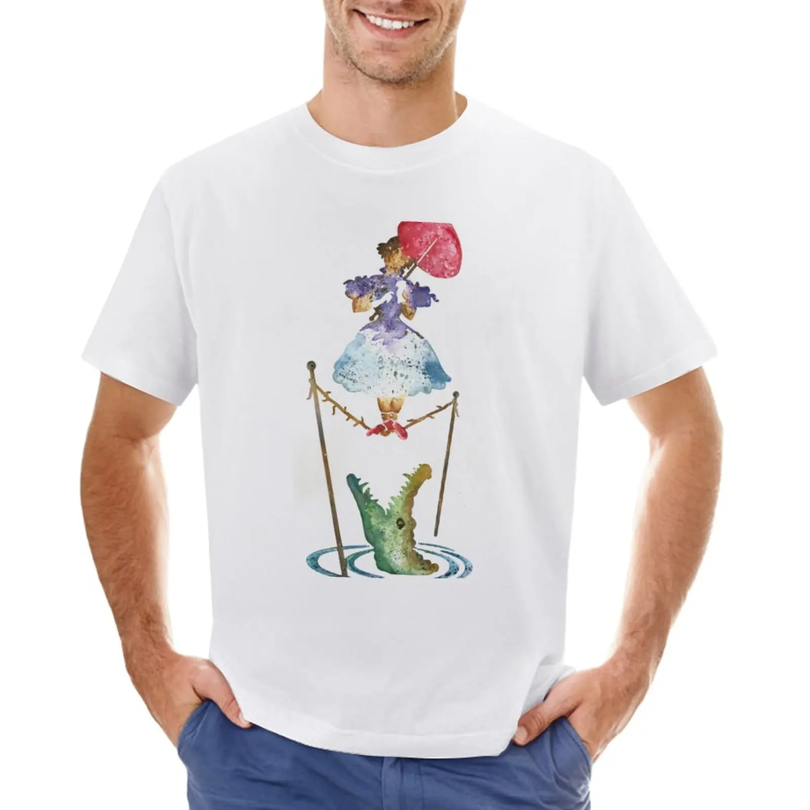 Perilous Pink Parasol - Stretching Portrait T-Shirt vintage blacks for a boy T-shirts for men cotton