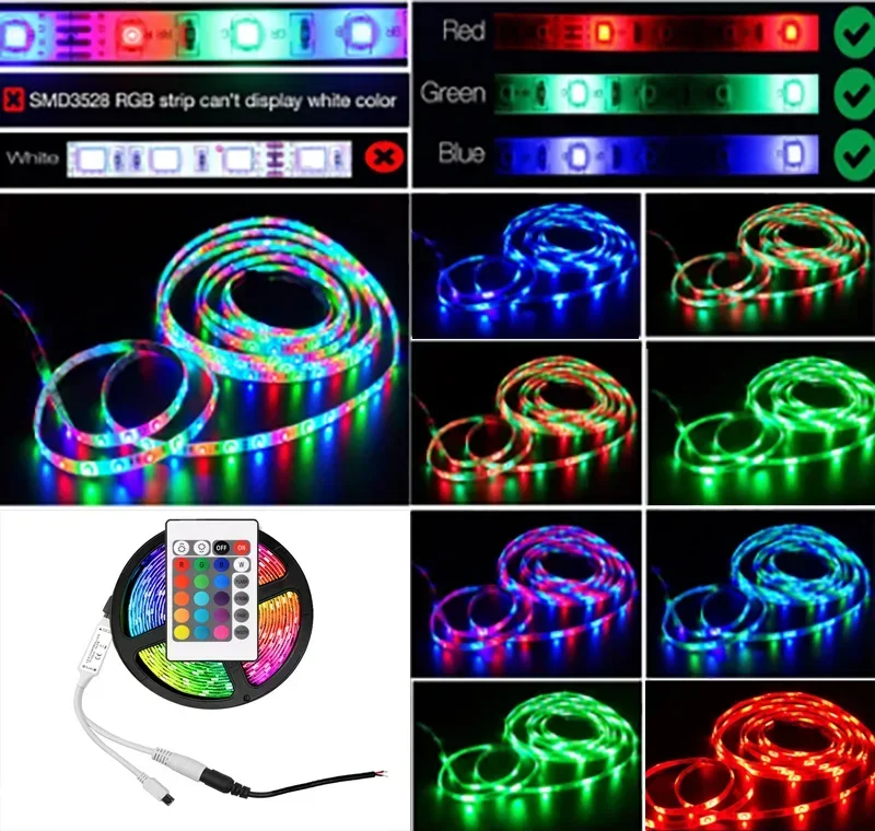 LED Strip 20m,LED Streifen Mit Fernbedienung Und APP-Steuerung,LED