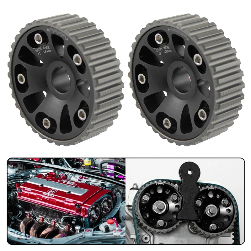 Racing Cam Gear Pulleys for Honda Civic Del Sol 92 95 Si EG 92 94 EK 95