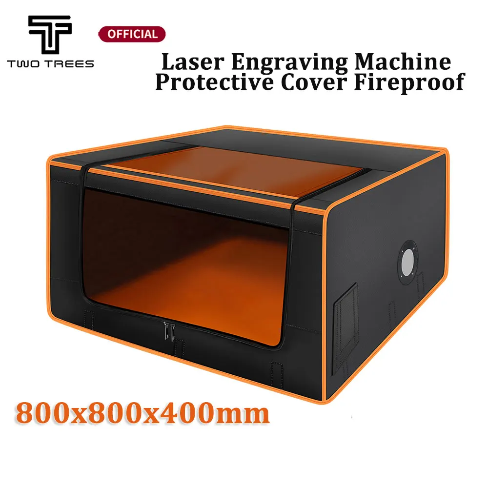 Laser Engraving Machine Enclosure Eye Protection Vent Protective Cover Fireproof for TTS TS2 CNC Cutting Enclosure 800x800mm laser engrave enclosure eye protection vent protective cover fireproof for tts tt cnc engraving machine enclosure 740x700x400mm