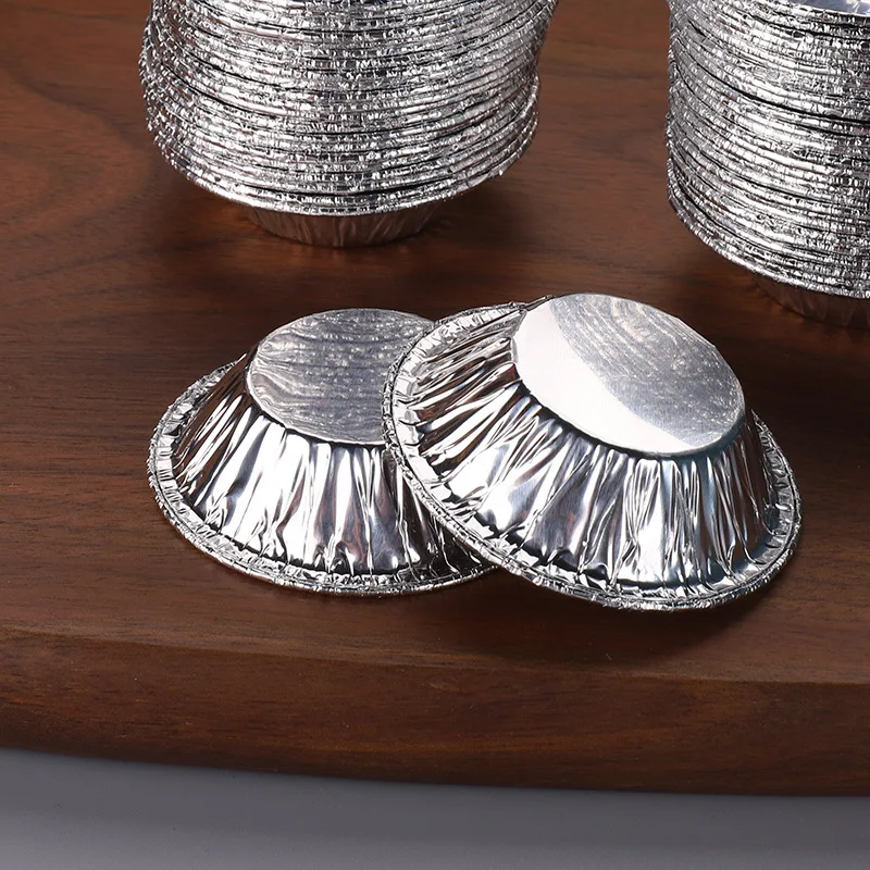 Aluminum Foil Baking Cups Round Ramekins Muffin Cups Oven Safe Food  Disposable Mini Tart Pie Tin Pan Cupcake Baking Egg Tart Cup - AliExpress