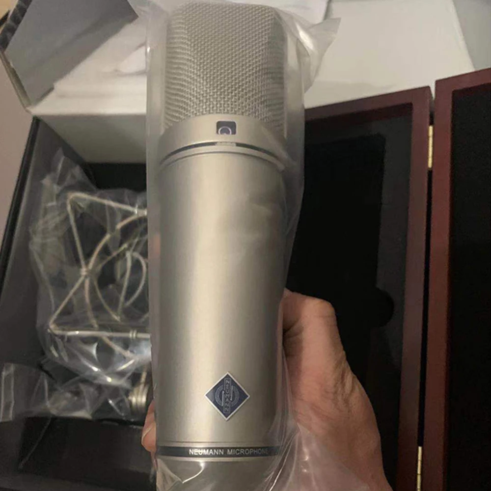 U87AI studio microphone U87AI U67 M149 TLM103 TLM107 professional condenser mic pc gaming recording micro,u87ai with logo headphones with mic