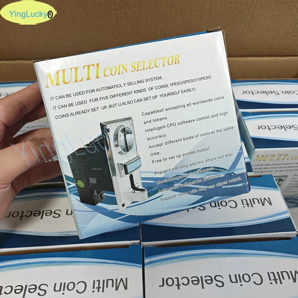 멀티 가치 동전 투입구 전자 자동판매기 멀티 코인 투입구 선택 메커니즘 아케이드 게임 티켓 롤 다운 616-Freehip.co.kr