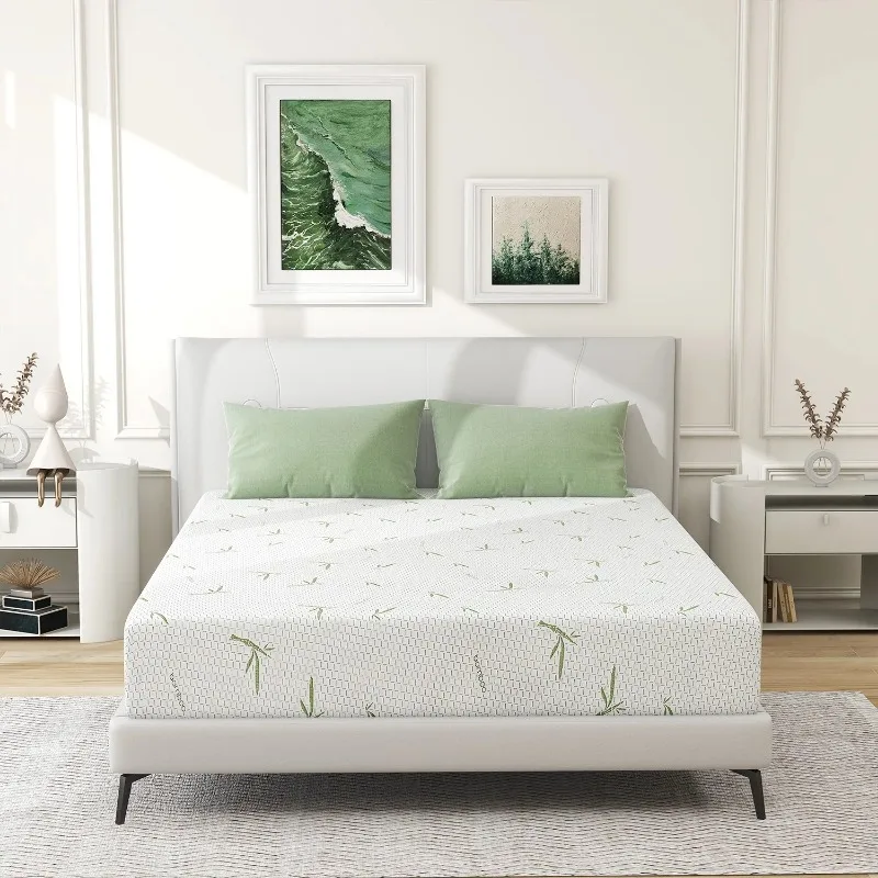 Twin Mattress, 6 inch Memory Foam Mattress Bed in a Box, with Green Tea Gel, Child 6