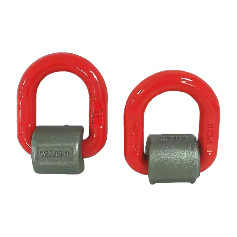 8-20T G80 High-Strength Welding Lifting Ring Lug For Mould Hoister Alloy Steel D-type Rotating Lifting Ring Crane Accessories