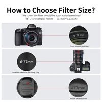 Ultra Slim GND8 Graduated Filter GND For Canon Sony Nikon Fuji Sigma Tamron DSLR Camera Lens 43/46/49/52/55/58/62/67/72/77/82mm - Image 5