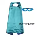 Turquoise and blue