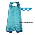Turquoise and blue
