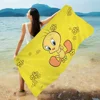 Yellow Cartoon T-Tweetys Bird Beach Towels Shower Towel Sauna Travel Spa Microfiber Quick Dry Gym Accessories Cute Room Decor 1