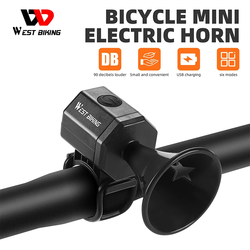 WESTBIKINGMiniBicycleElectricHornPortable90DecibelsABS
