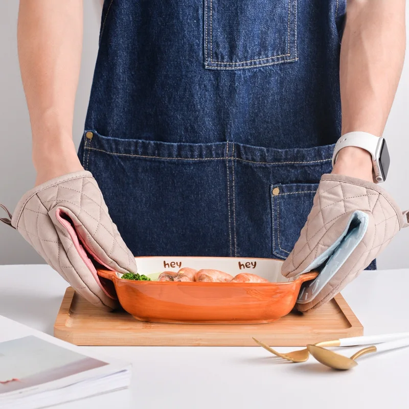 Anti-scald Silicone Kitchen Oven Gloves Pot Holder Potholder Heat