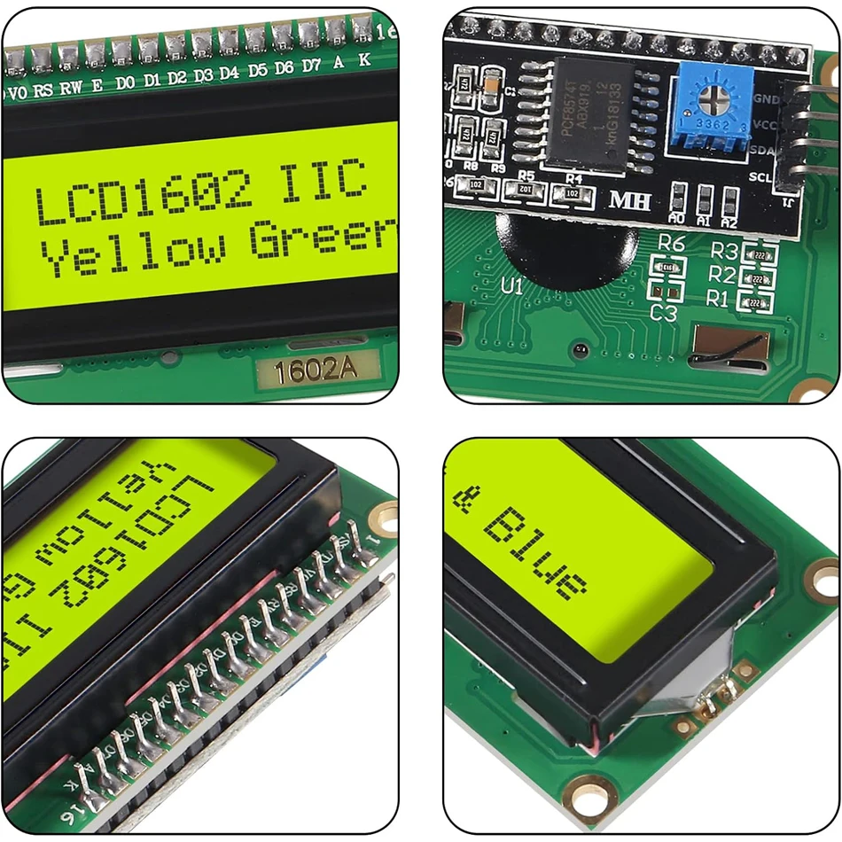 Waveshare LCD1602 RGB Display Module | 16x2 Character LCD | I2C Interface | 3.3V/5V Compatible