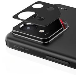 Premium Aluminum Rear Camera Lens Protector - Durable Metal Cover with Lens Ring Protection Film - 1 PCS (For ROG Phone 9 Pro)