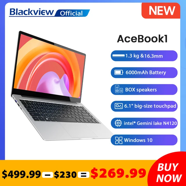 Blackview Acebook 1 14" Laptop 128GB SSD Laptops Intel Gemini Lake Dual Wifi Computer 1920x1080 IPS Windows 10 Notebook 1