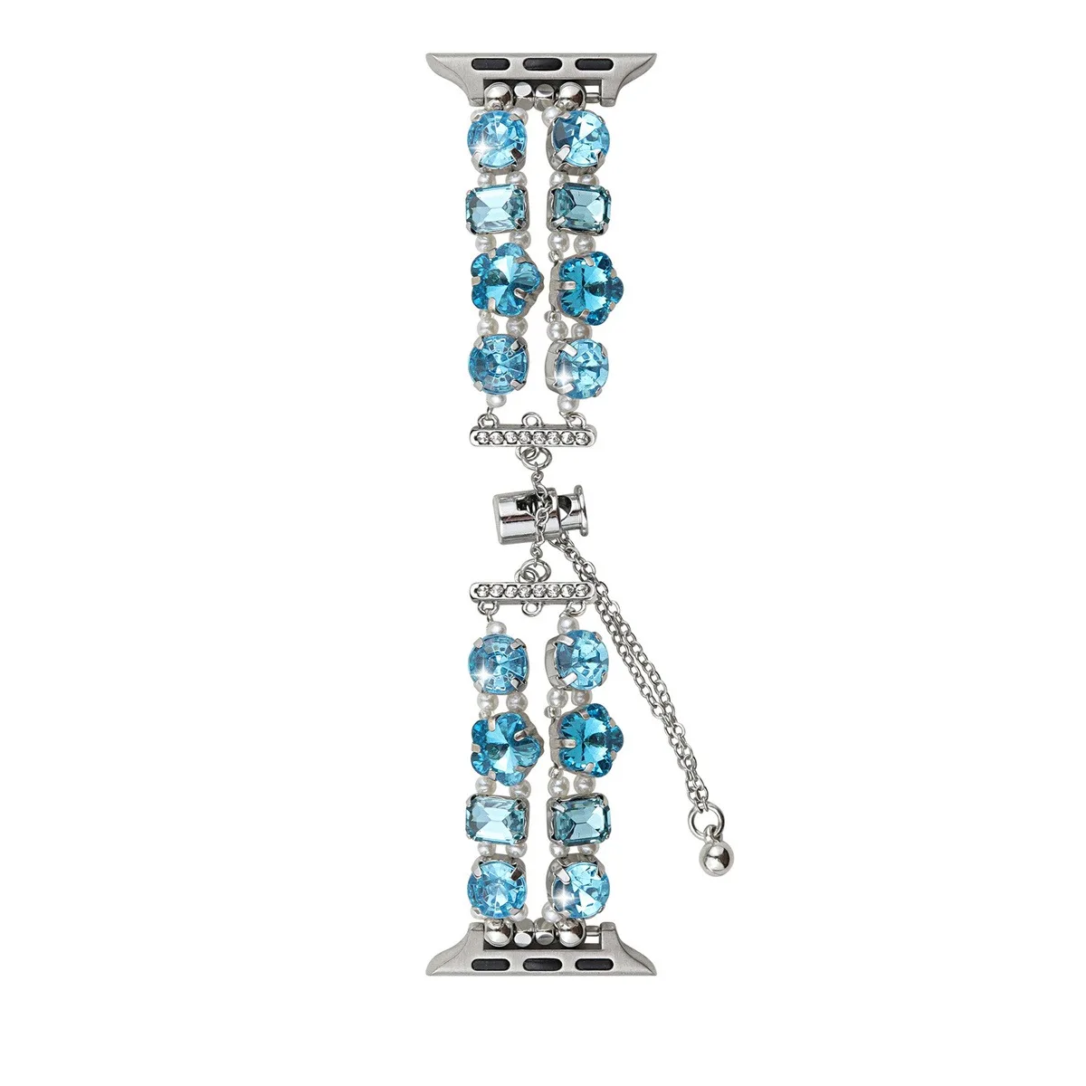 Cinturino per orologio in acciaio inossidabile per gioielli per iWatch Ultra 2 Series 10/9/8/7/6/5 Cinturino per orologio alla moda 42/44/45/46/49mm 38/40/41mm_voghion.com