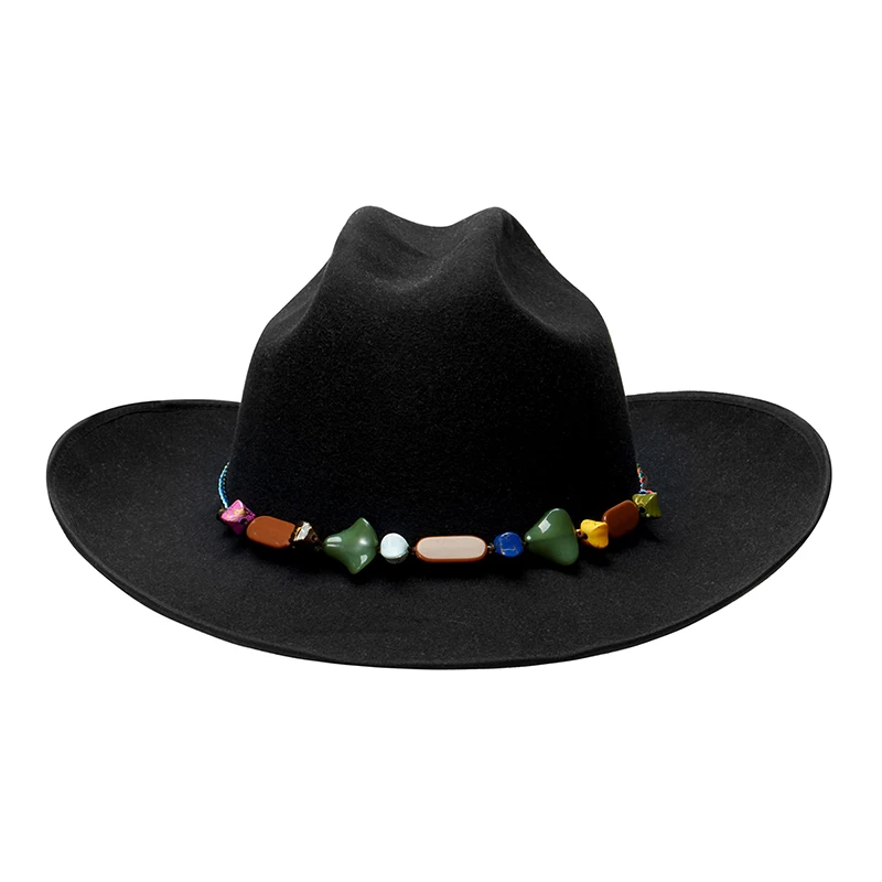 

Unisex Vintage Western Cowboy Hat with Wide Brim and Flat Top for Outdoor Activities - Stylish Cowgirl Cowboy Hat for Men and