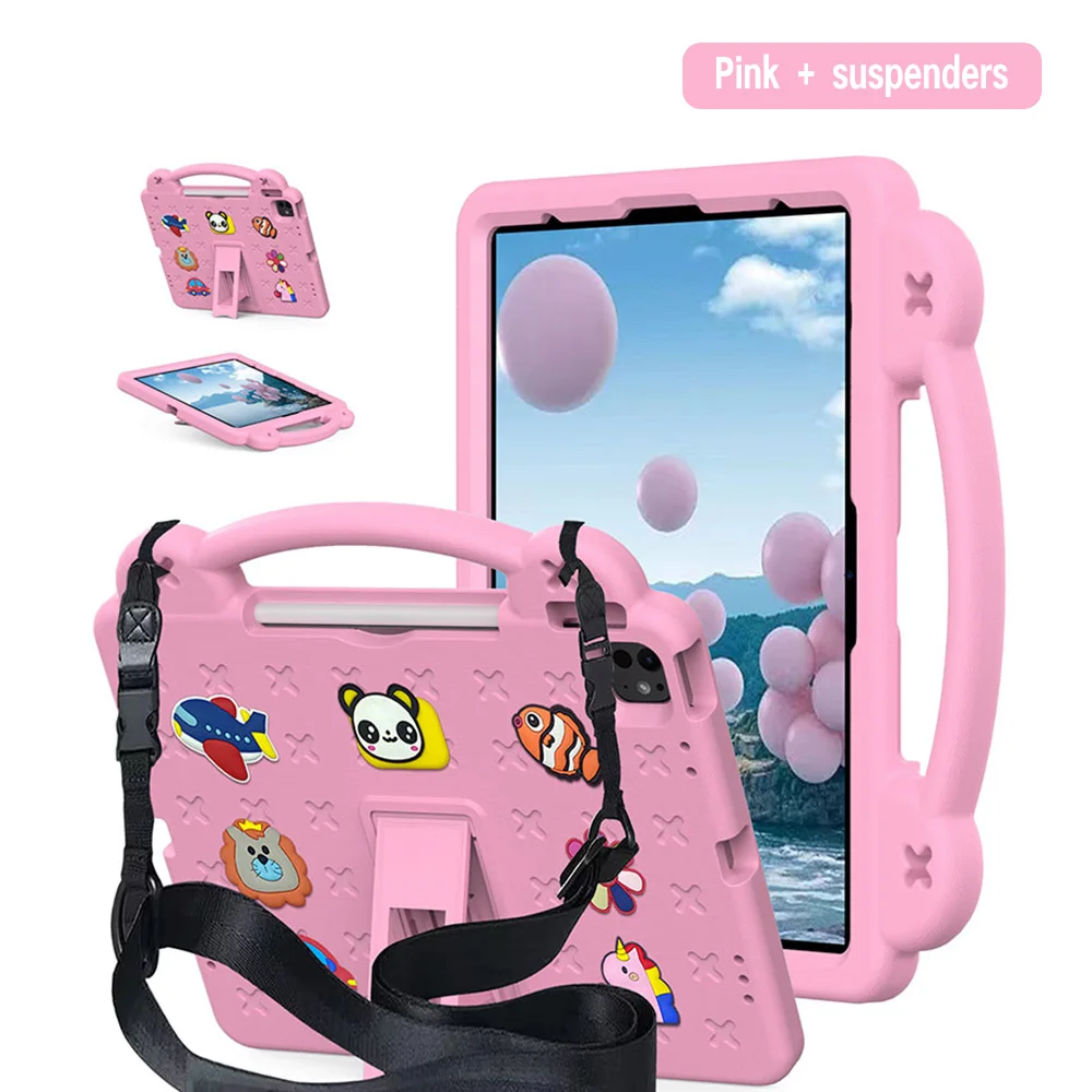Colorful EVA Tablet Case with Pen Slot - Cartoon Design