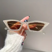 1PC Rhinestone Sunglasses Party Glasses Cat eye Sunglasses Cat eye Glasses Eyewear for Women Men Bar sunglasses - Image 4