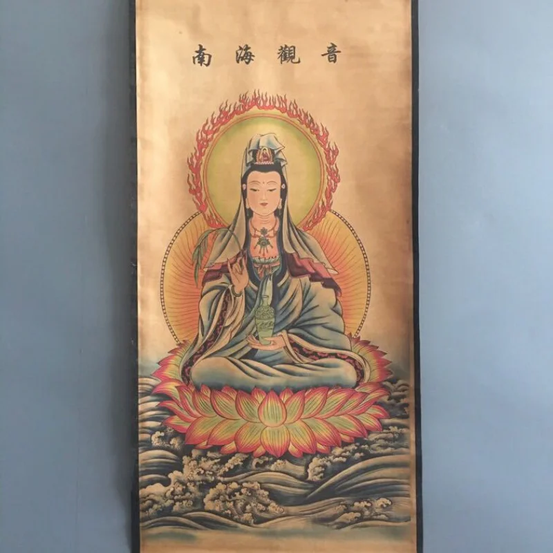 

Antique Factory Wholesale Vintage Calligraphy and Painting Middle Hall Painting Chinese Painting Hanging Painting Figure Paintin