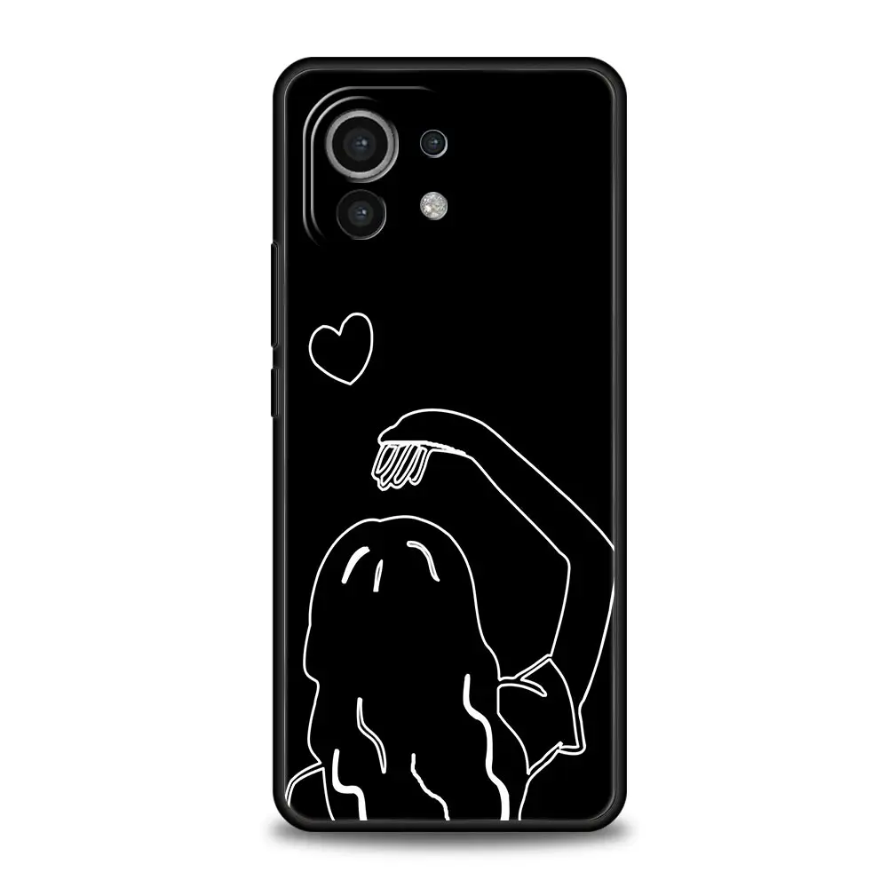Cartoon Sun and Moon Aesthetic Soft TPU Phone Case Cover