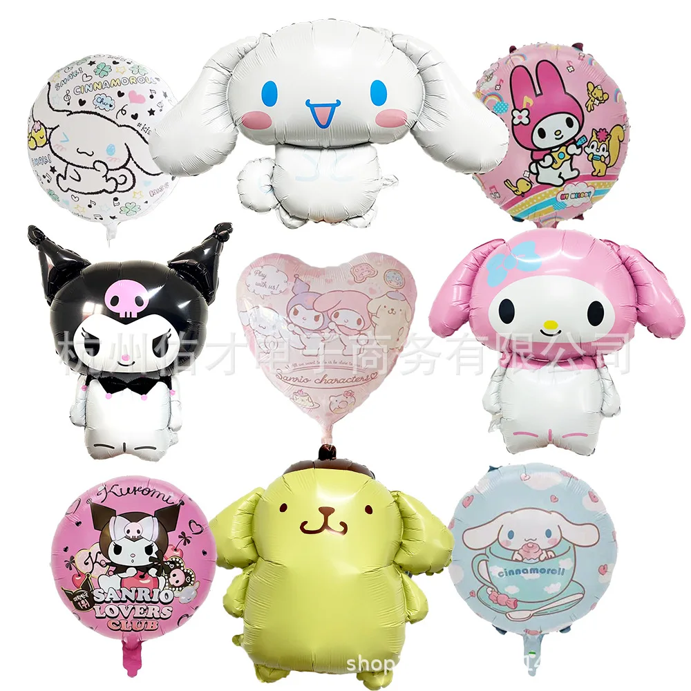 

Sanrio Kuromi Melody Jade Gui Dog Balloon Aluminum Film Floating Air Balloon Girls' Day Decoration Decoration Background