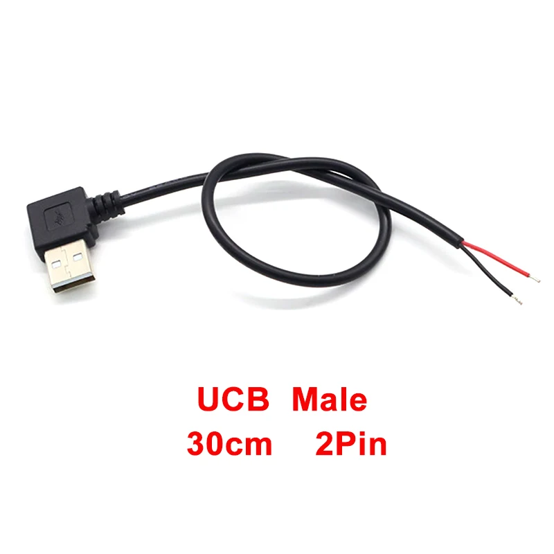 ตัวเลือกสินค้า ชิ้นส่วนชาร์จ USB 2.0 แบบข้อศอก ใช้ได้กับ Micro USB และ Type-C