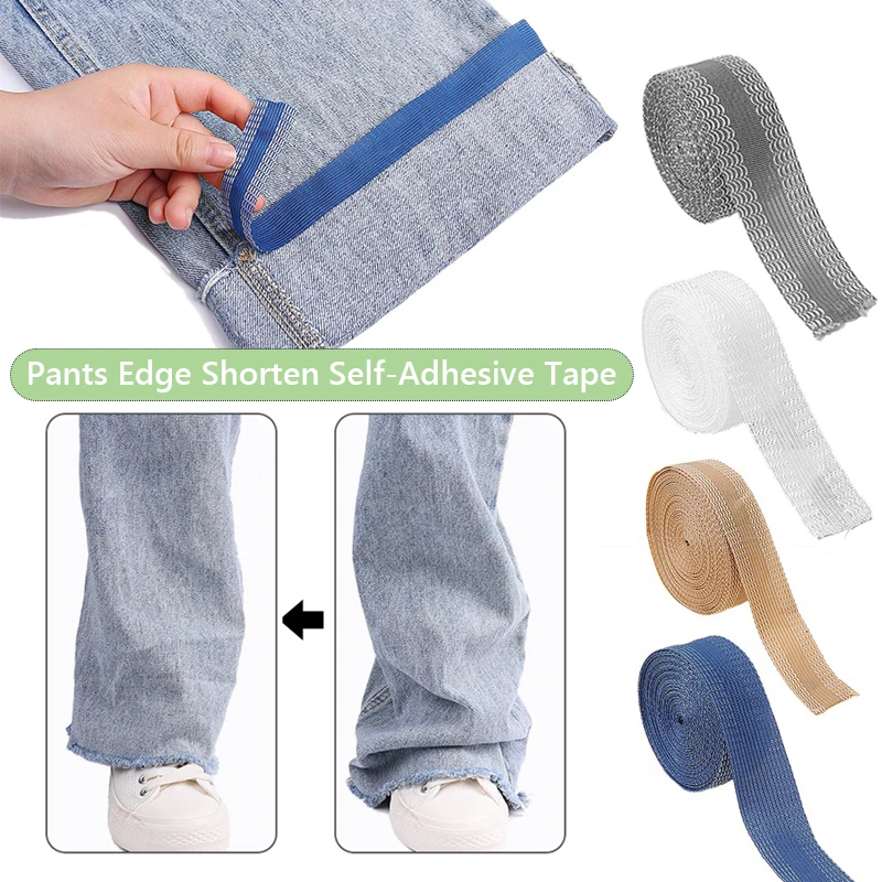 2pcs Hem Tape Hemming Tape Hem Adhesive Tape Iron on Pants Shortening Tape  Iron Hem Tape for Pants Clothes Jean Trouser Skirt - AliExpress