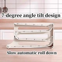 Boîte de Rangement d'emoufs pour Réfrigérateur, Porte Latérale de Cuisine, Conservation des emoufs T1, Roulement existent, Support d'Évaluation, 4 Niveaux 4