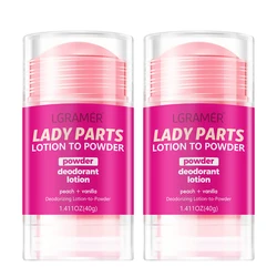 Women's Peach & Vanilla Deodorant Lotion with Long-Lasting Fruity Fragrance - 2pcs