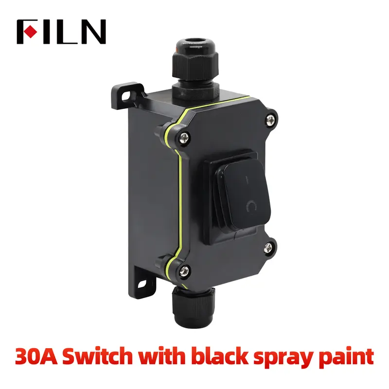 FILN 30A 12V 24V 220V Waterproof Inline Toggle Switch with LED IP65 Sealed Outdoor Box Inline Cord Rocker Switch Power - Image 10