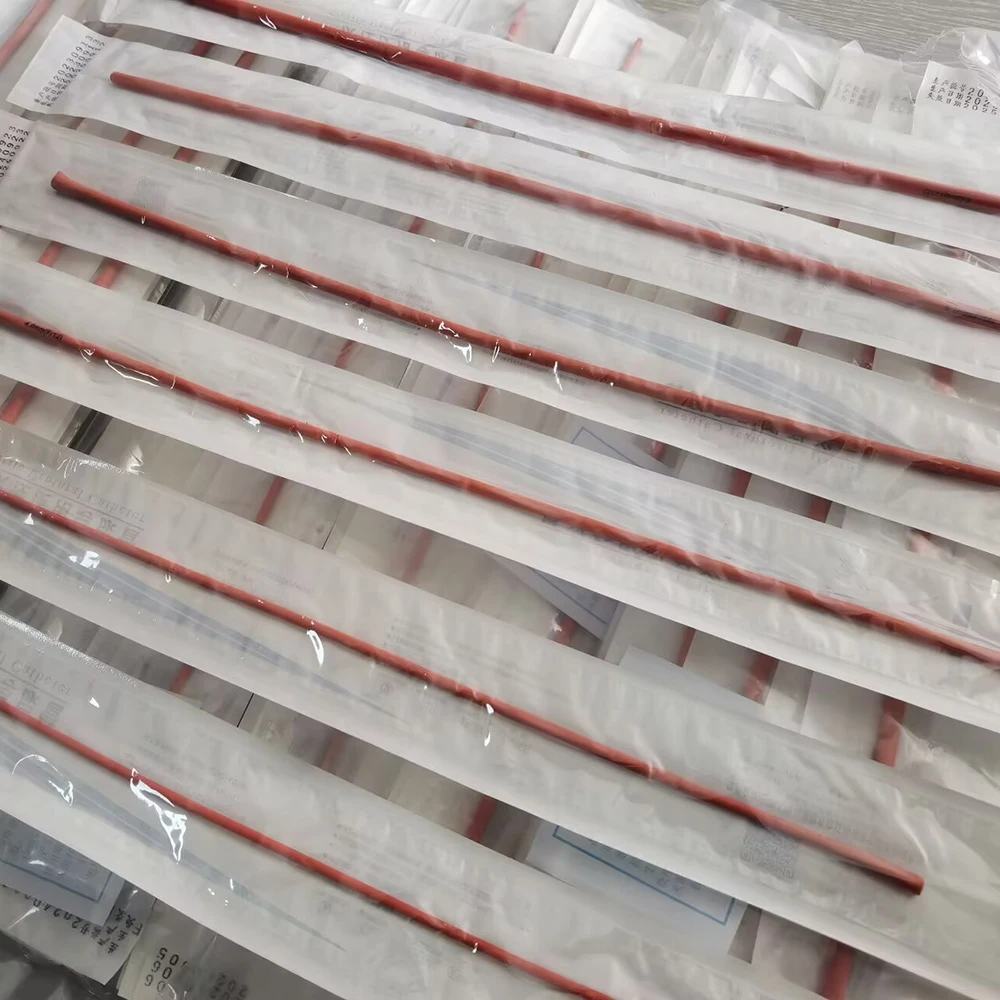 5 Pcs Disposable rubber conduit 38cm sterile rubber catheter Pet care tools Pet feeding supplies