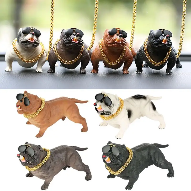 

Car Dashboard Decorations Resin Multifunctional Automotive Bully Dog Design Ornament Durable Interior Decor For Cars Accessories