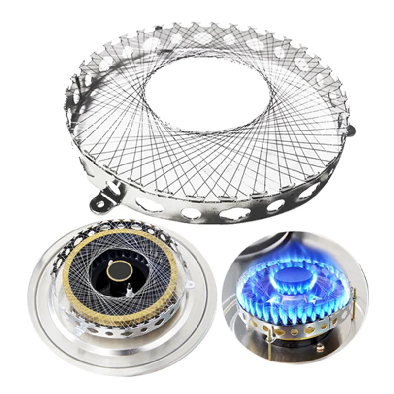 1pcs Gas Stove Adjustable Mesh Rack Aggregate Flame Pot Stand Adapter Windproof Energy Saving Cover Kitchen Stove Accessories