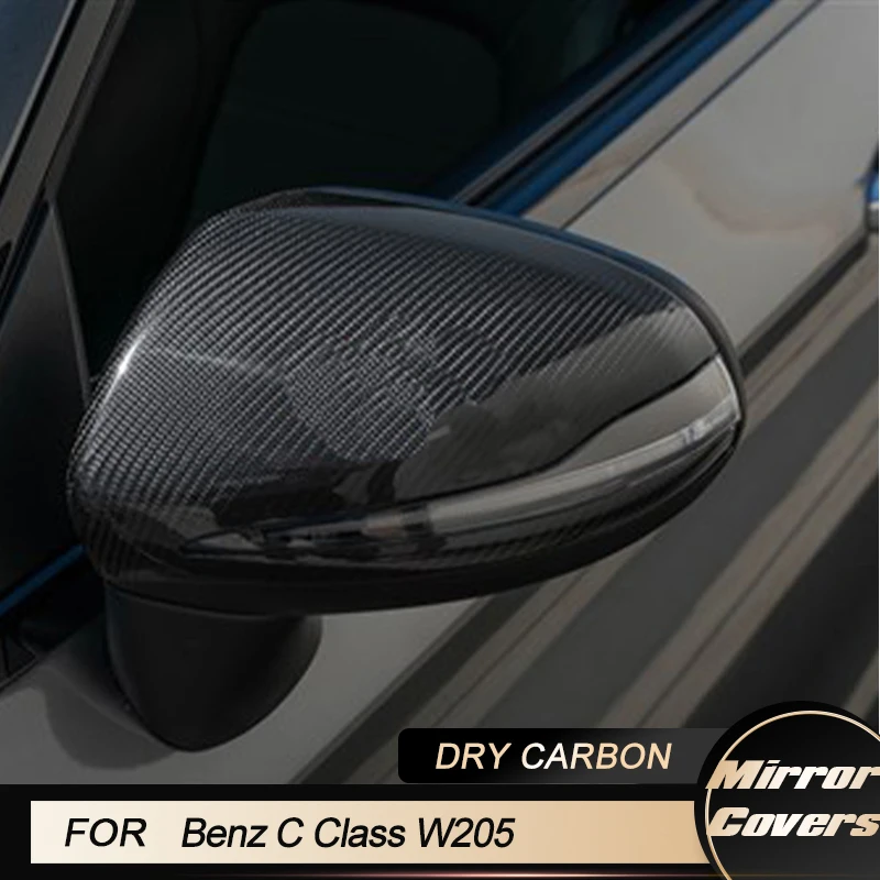 

Car Replacement Rear View Mirror Covers For Mercedes Benz C Class W205 C180 C200 2014-2021 Side Mirror Covers Caps Dry Carbon