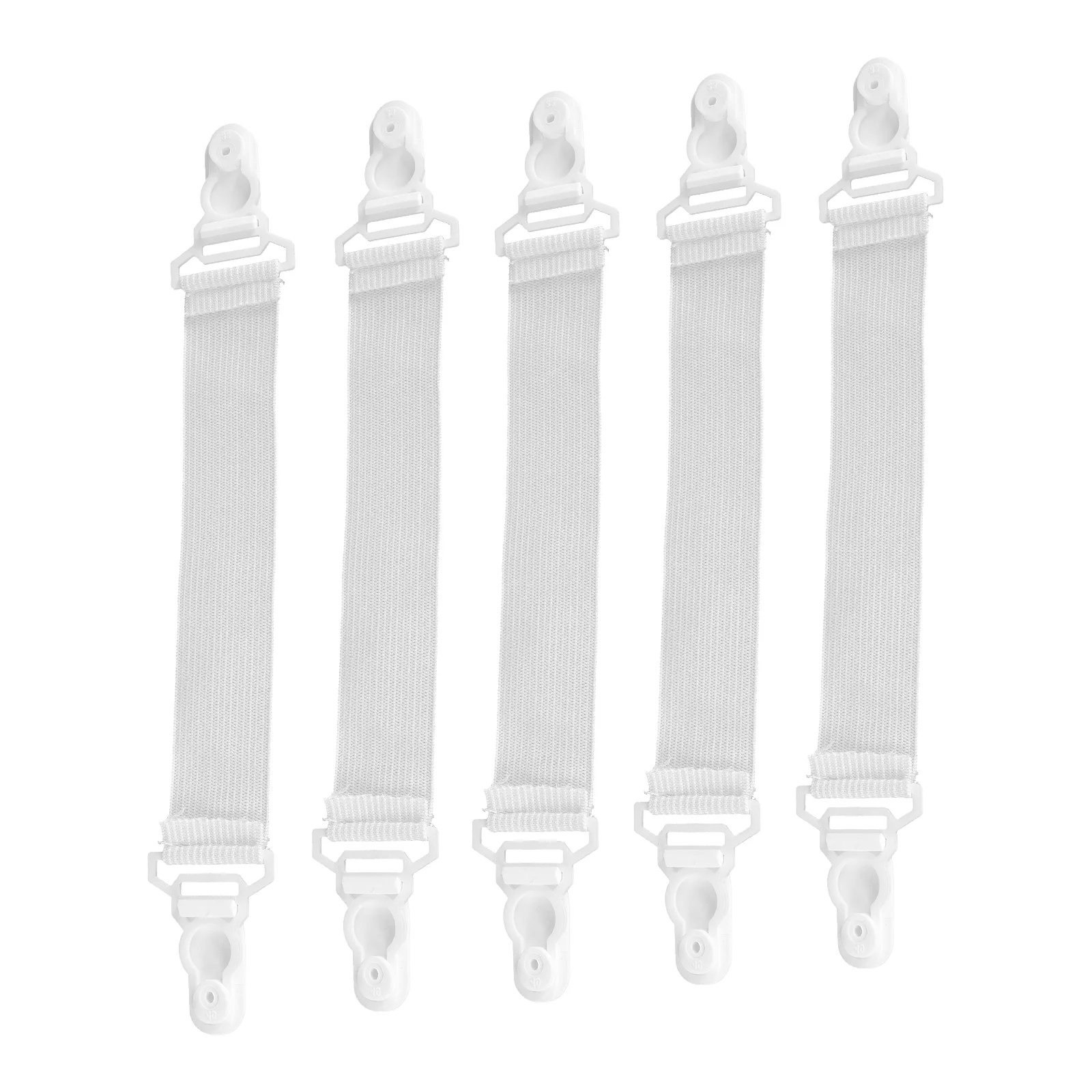 

16 Pcs Fastener Strap Mattress Suspender Gripper Nylon Elastic Cloth Quilt Clip