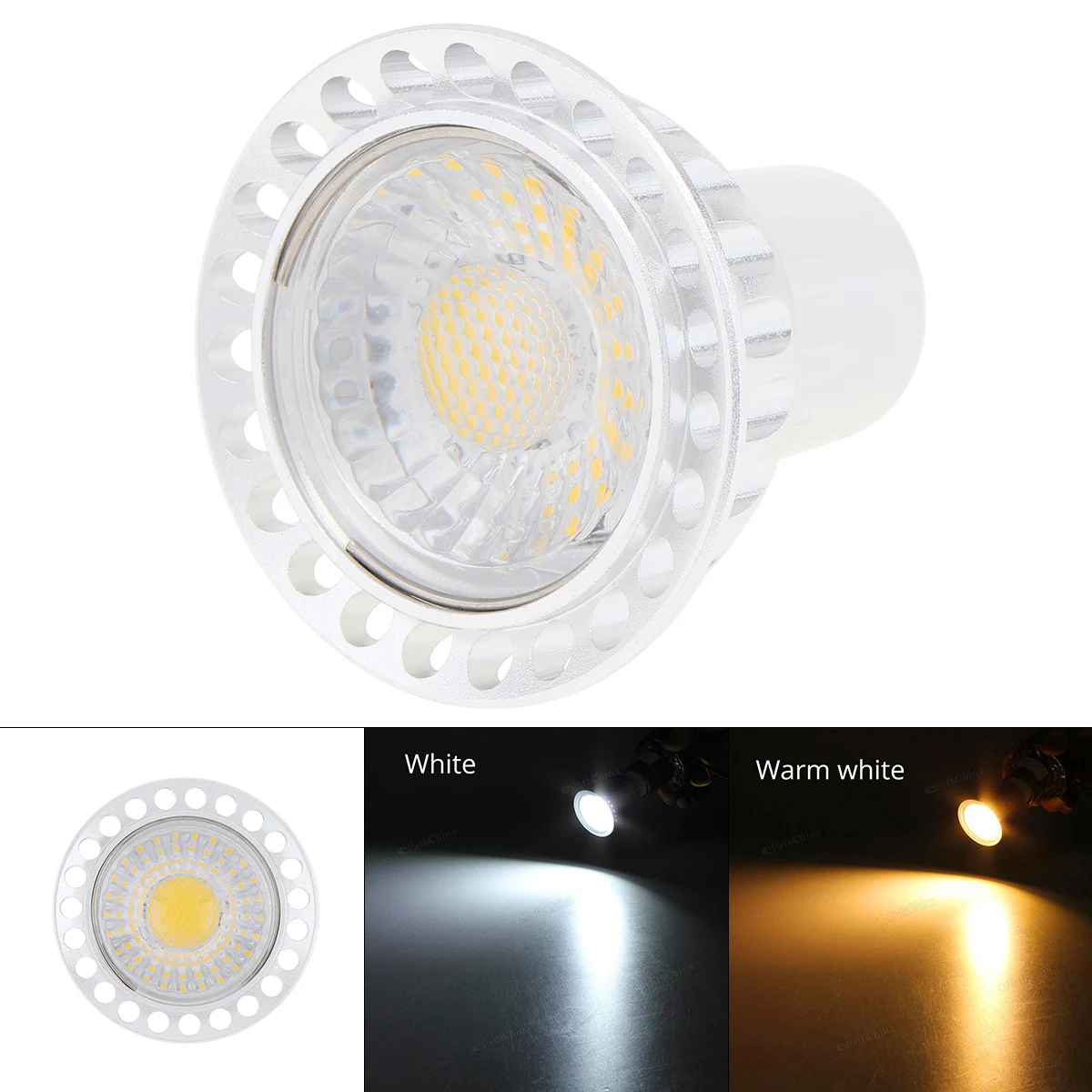 

Dimmable GU10 720-800LM 9W LED Light Bulb Warm White/ White COB Spotlight Lamp Downlight