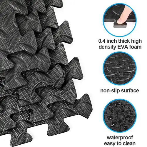 16 Pcs Puzzle Fitness Mat Sport Mats,EVA Interlocking Foam Floor Tiles for Gym,Gym Equipment Mat,Floor Mat for Kid 30 CM - Image 2