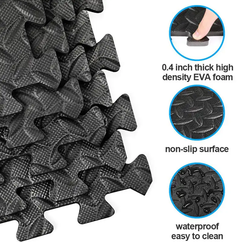 16 Pcs Puzzle Fitness Mat Sport Mats,EVA Interlocking Foam Floor Tiles for Gym,Gym Equipment Mat,Floor Mat for Kid 30 CM - Image 2