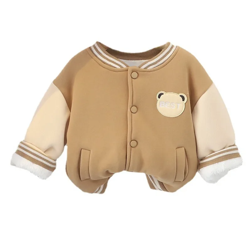 

New Winter Fashion Children Boy Clothes Baby Girls Sports Thick Cotton Jacket Toddler Casual Costume Infant Coat Kids Sportswear