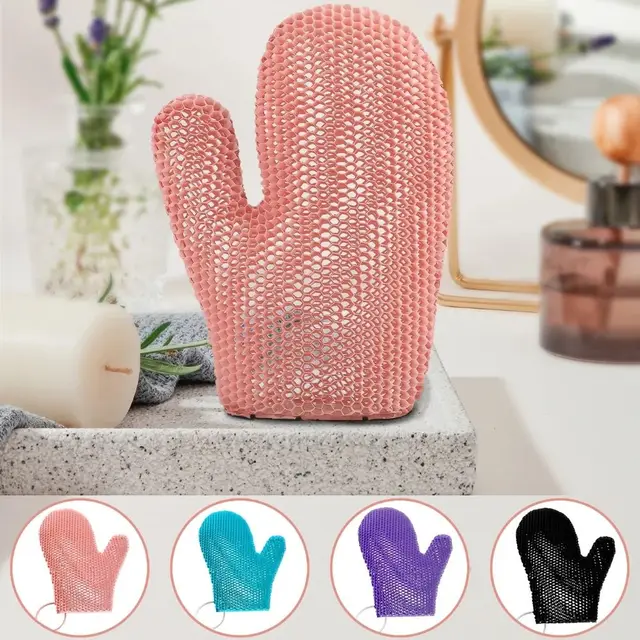 Guante exfoliante de silicona TPU panal: Secado Rápido y Antibacterial | Emoape