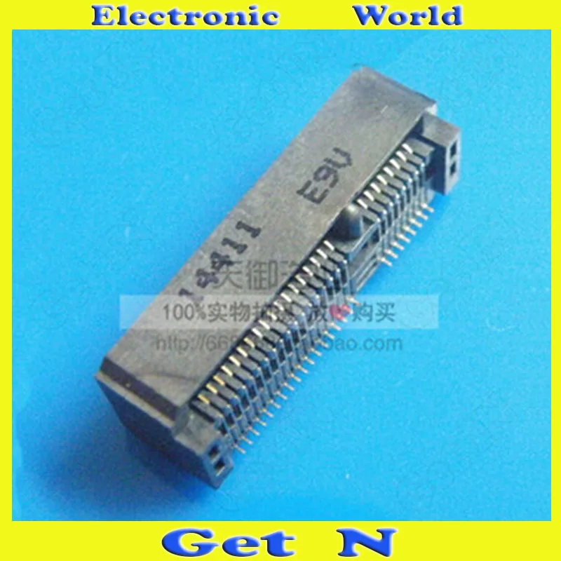 

50pcs MINI PCI-E 52P 9.0H Wireless Network Card Slot 3G Module Msata socket Connectors for Notebook