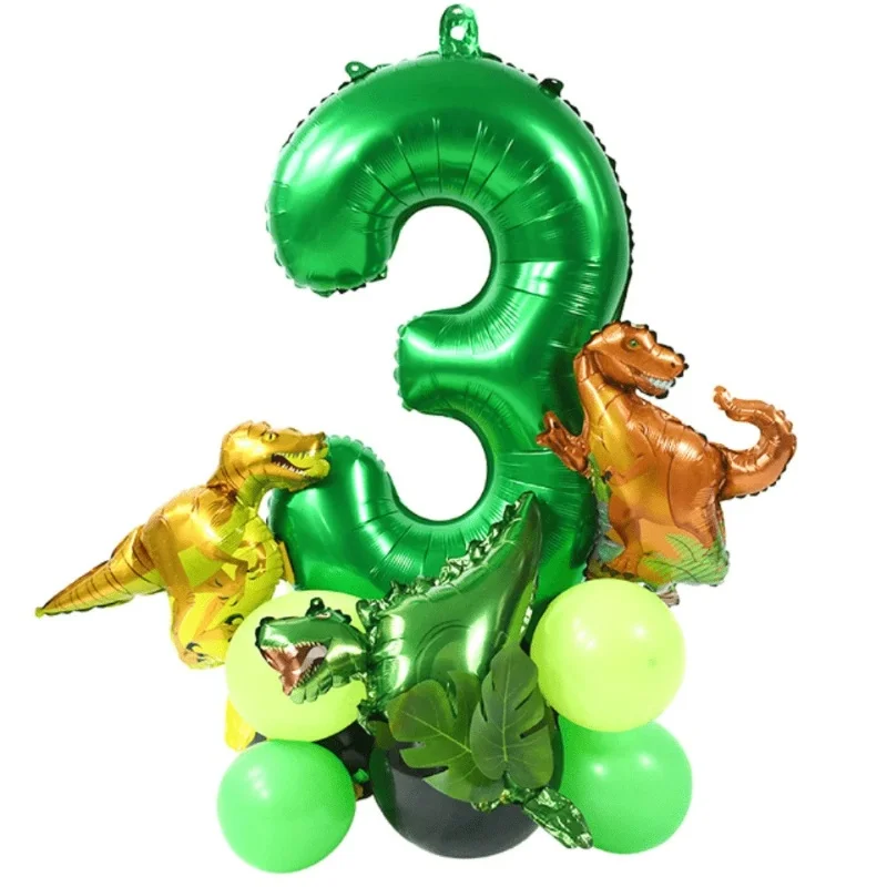 Dinosaurier Ballon Geburtstag Dekoration Anzahl Ballon Set Dinosaurier Cartoon Tier Geburtstag Dekoration Party Supplies für Kinder – Detail 23