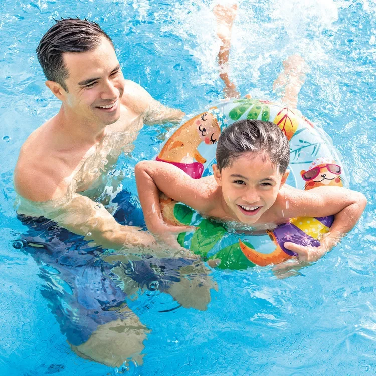 Authentic INTEX Children's Life Ring Swimming Ring Flotation Underarm For 5-10 Years Old 61CM Original China Product