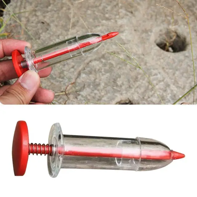 Erős Kézi Vetőgép Átlátszó Test Kerti Vetőmag Munkaerő -Megtakarító Zöldségfarm Tenyésztés - Image 2