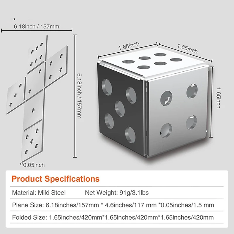 1 PC Welding Kit Dice DIY Cube Stainless Steel Square Welding Plate Training Metal For Beginners TIG MIG Gas Arc Stick