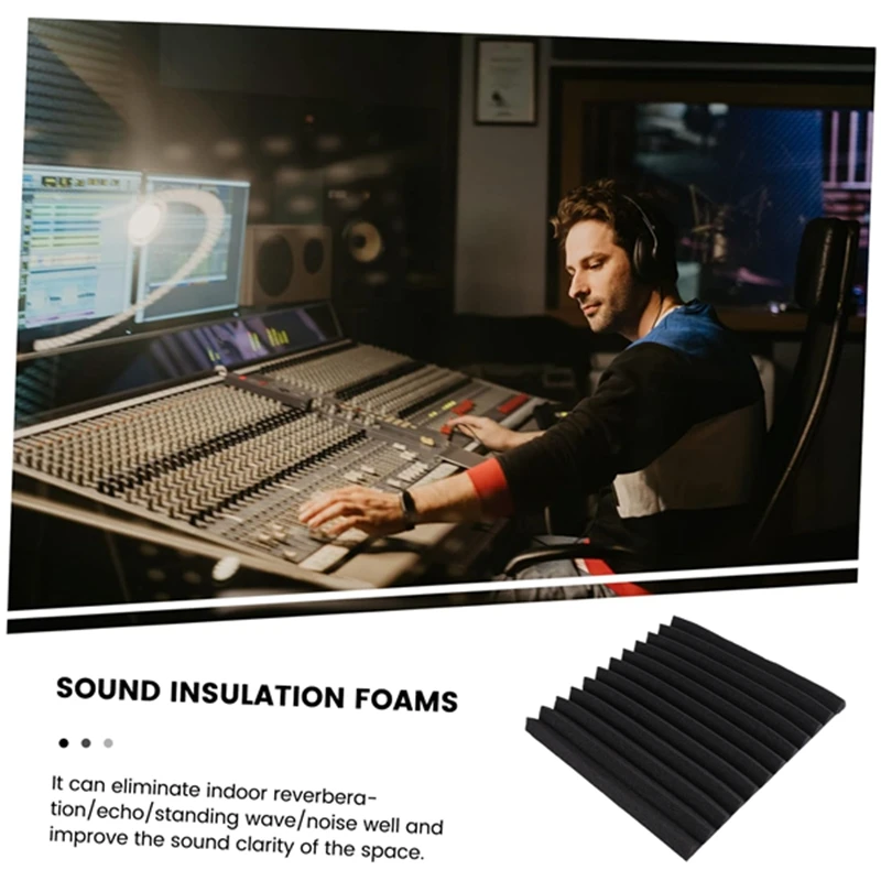 12 Pack Self-Adhesive Acoustic Panels Sound Proof Foam Panels High Density Soundproofing Wall Panels For Home sound absorbing panel,sound absorbing foam,soundproofing foam