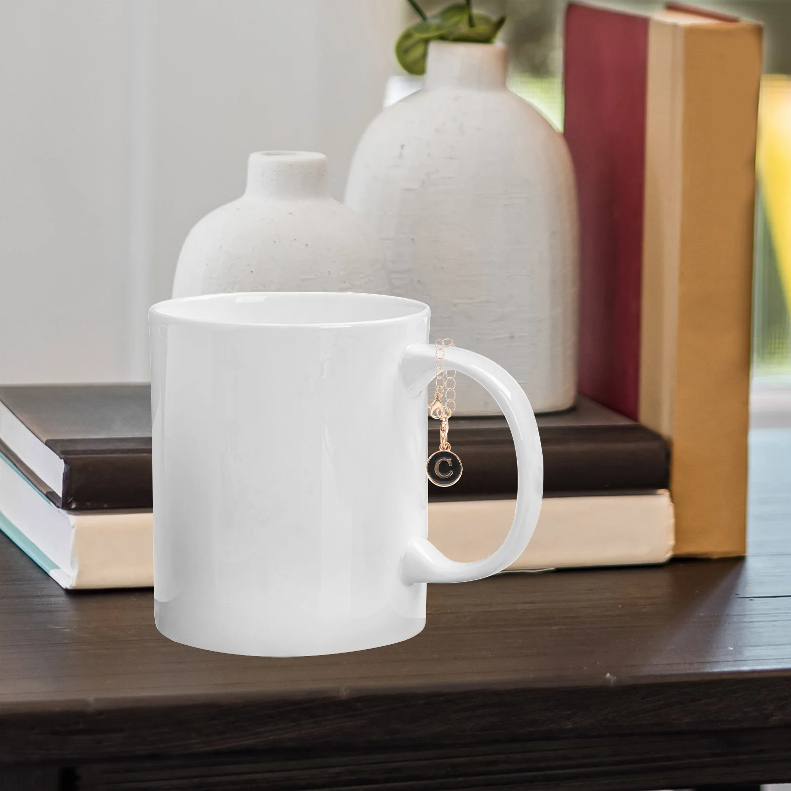 

2pcs Letter Charm Novelty Bag Hanging Ornament Water Cup Handle Pendant Letter Key Chain