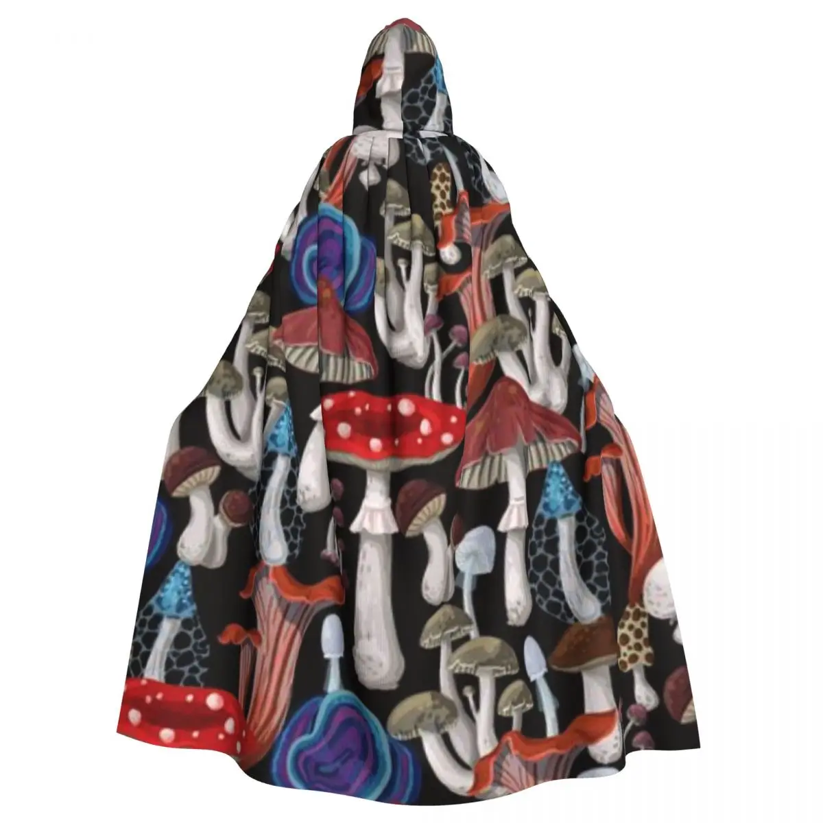 

Mushrooms Hooded Cloak Coat Halloween Cosplay Costume Vampire Devil Wizard Cape Gown Party