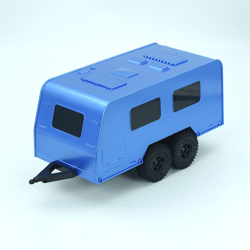 Wohnwagen-Anhänger RC 1/18 für Crawler TRX4M - Grün