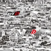 10/30/75PCS Initial D Anime Stickers Cartoon Kids DIY Funny Decals Gift DIY Suitcase Phone Skateboard Fridge Helmet Cool Toys 1